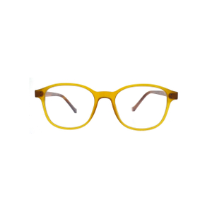 Acetate Translucent Yellow Full Frame Eyes Glasses LO-B352