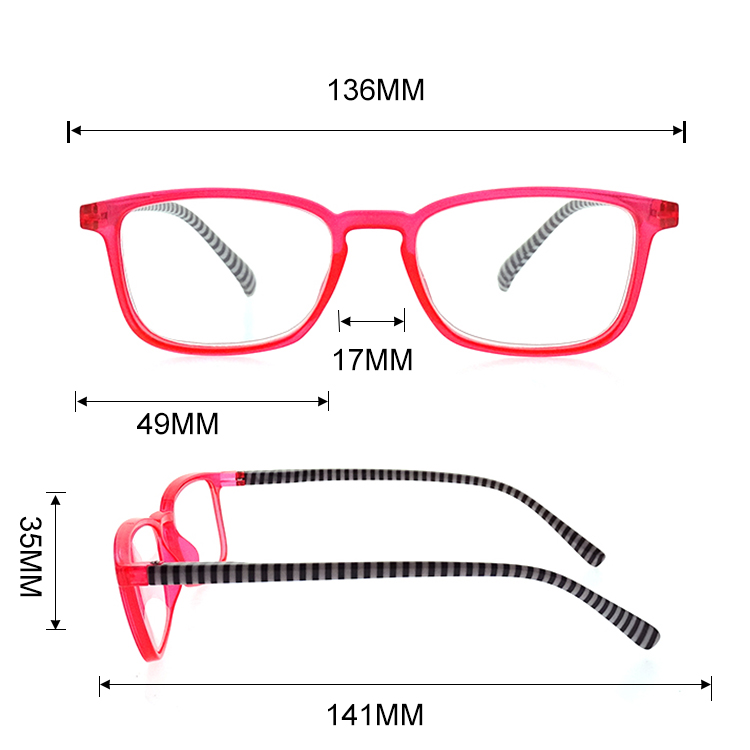 Custom Modern Matte Pc Reading Glasses LR-P5633